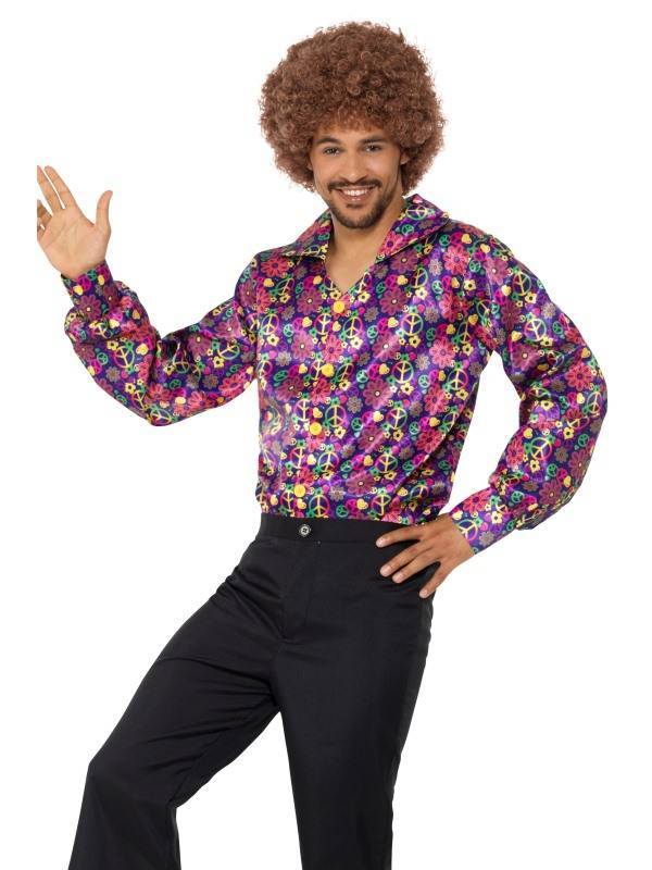 ritme Centimeter Diplomaat Jaren 60 hippie blouse man | Hippiekleding.nl