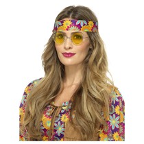 Hippiebril geel