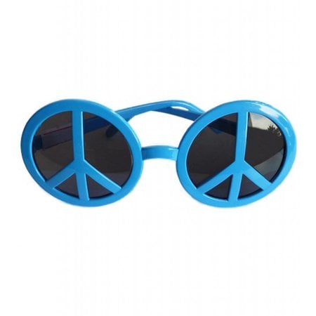 Peace Hippie bril blauw
