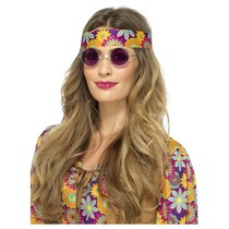 Paarse Hippie bril