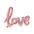 Folieballon Love Rosé Goud - 73 x 59cm