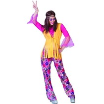 Hippie kostuum dames 3-delig