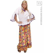 Hippie kostuum fluweel vrouw Andromeda