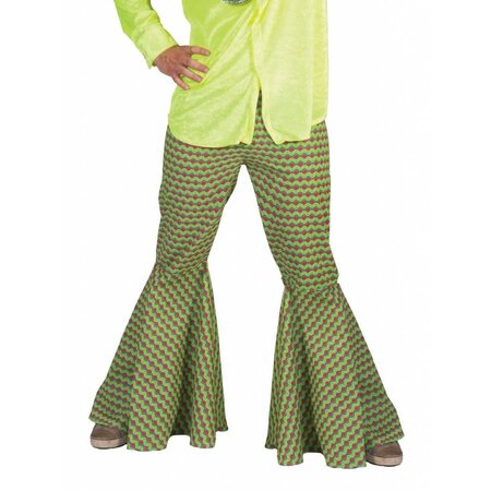 Groene hippie broek man