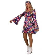 SMIFFYS - Flower Power hippie broek voor dames - S - Volwassenen