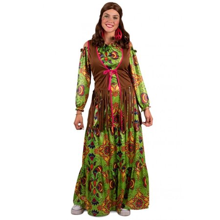 Hippie jurk lang dames Freya