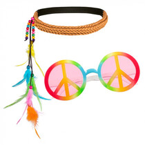 Set Hippie Regenboog 2-Delig