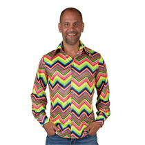 Party Blouse Zigzag Colorful Heren