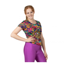 Hippie T-shirt Dames Colorful Dream