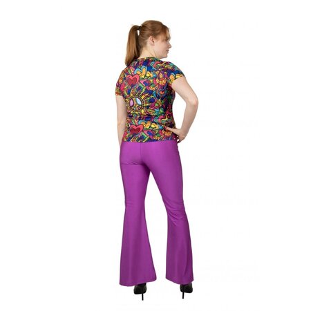 Hippie T-shirt Dames Colorful Dream