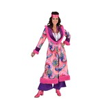 Hippie Mantel Roze/Paars Flower Chantal