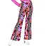 Flared Broek Paars 70's Groovy Dames