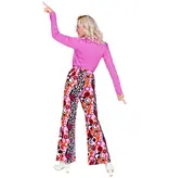 Flared Broek Paars 70's Groovy Dames