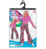 Flared Broek Paars 70's Groovy Dames