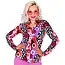 Party Blouse Paars 70's Groovy Dames