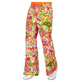 Flared 60's Broek Heren Peace & Paisley
