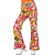 Flared Broek 60's Peace & Paisley Dames