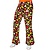 Flared Broek 60's Bloemen Zwart Heren