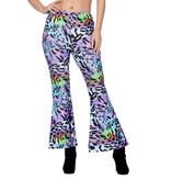 Hippiebroek Panter Paars Dames