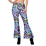Hippiebroek Panter Paars Dames