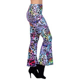 Hippiebroek Panter Paars Dames