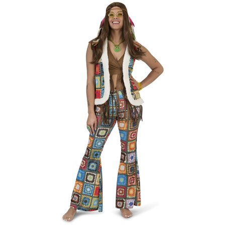 Hippie Vest Boho Vierkant Dames