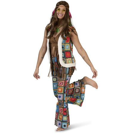 Hippie Vest Boho Vierkant Dames