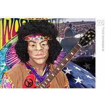 Masker Woodstock Hippie met haar deluxe