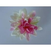 Haarbloem Dahlia Wit/Roze