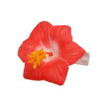 Haarbloem op clip Rood