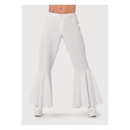 Hippie broek bi-stretch man wit