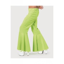 Hippie broek bi-stretch man neon groen