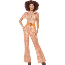 Authentieke 70's retro kostuum vrouw