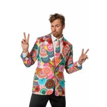 Hippie colbert met stropdas man