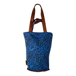 Mycha Ibiza Leopard tas donkerblauw