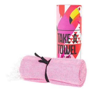 Take A Towel Take A Towel Hamamdoek roze Toekan TAT 4-2
