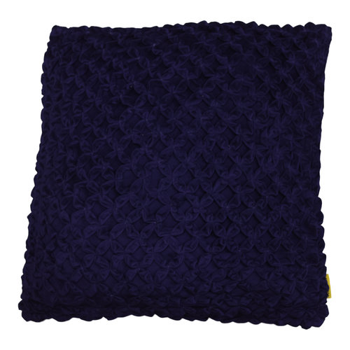 Mycha Ibiza Sierkussen Anne Velvet katoen 45x45 Donkerblauw