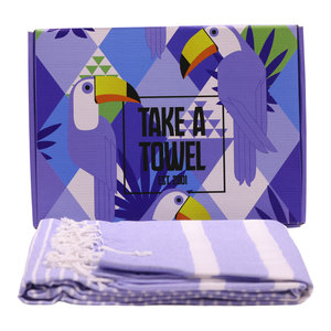 Take A Towel Take A Towel Hamamdoek blauw Toekan TAT 4A-4