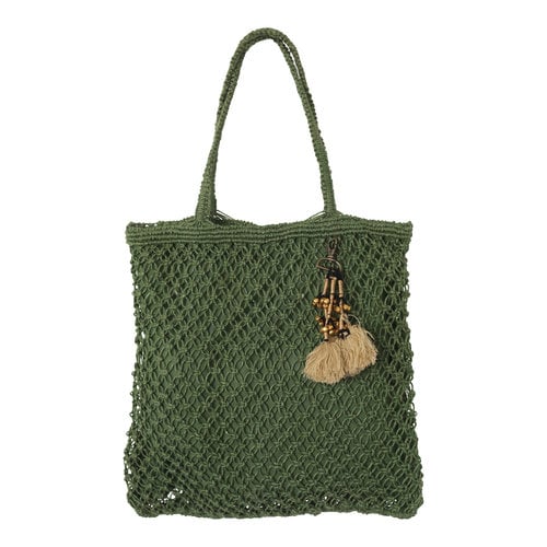 Mycha Ibiza Jute shopper tas Jill groen