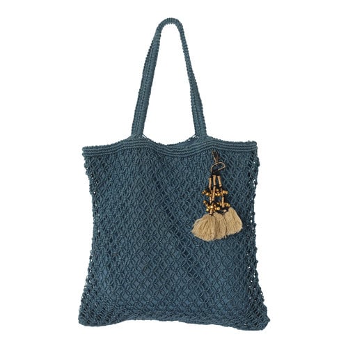 Mycha Ibiza Jute shopper tas Jill petrol