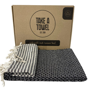Take A Towel Take A Towel Hamamdoek zwart TAT 8A-1