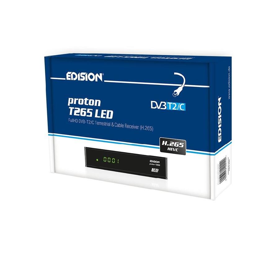Edision Proton T265 LED - DVB-C/T2 H.265 HEVC