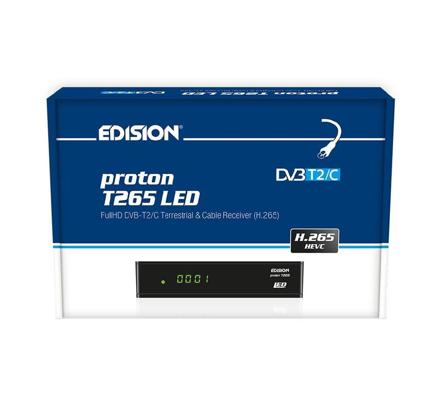 Edision Proton T265 LED - DVB-C/T2 H.265 HEVC