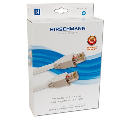 Hirschmann Hirschmann INKAB 5 patchkabel CAT 6 kleur wit