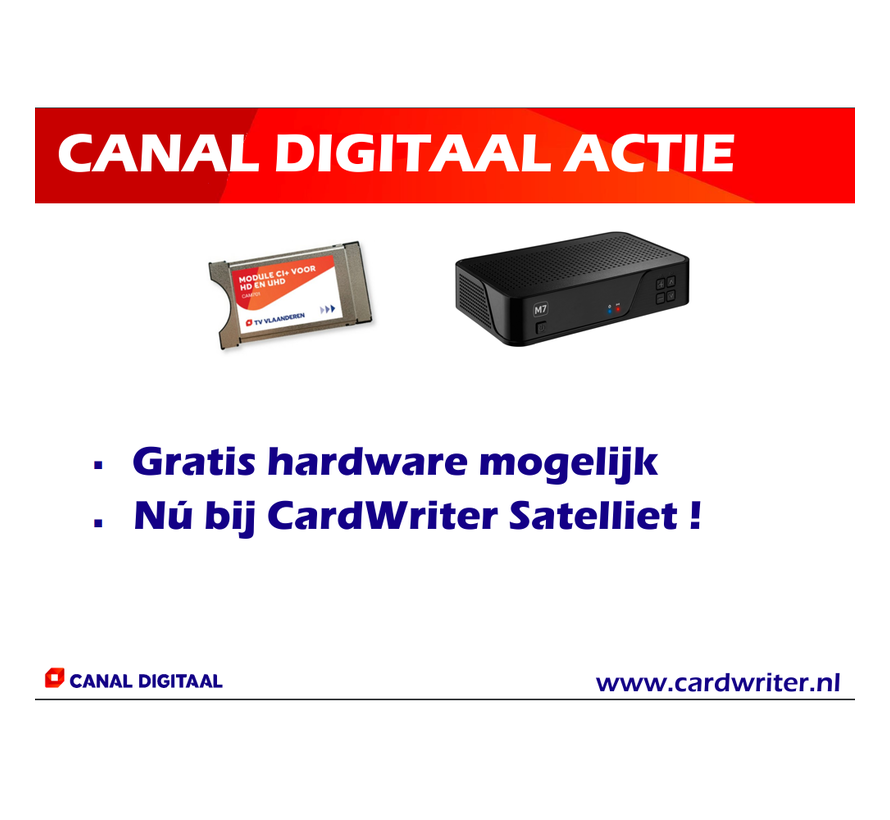 Canal Digitaal nieuw abonnement aktie