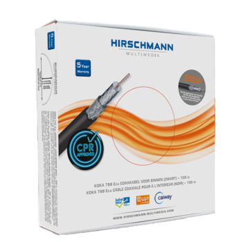 Hirschmann Hirschmann KOKA 799 Eca coaxkabel kleur zwart 100m