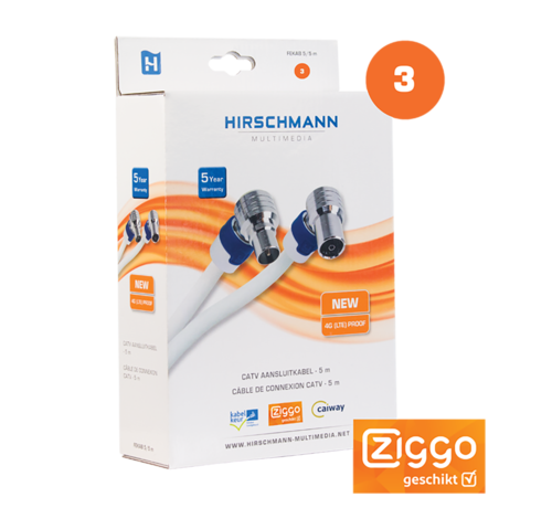 Hirschmann Hirschmann FEKAB 5/5,0 m coaxkabel