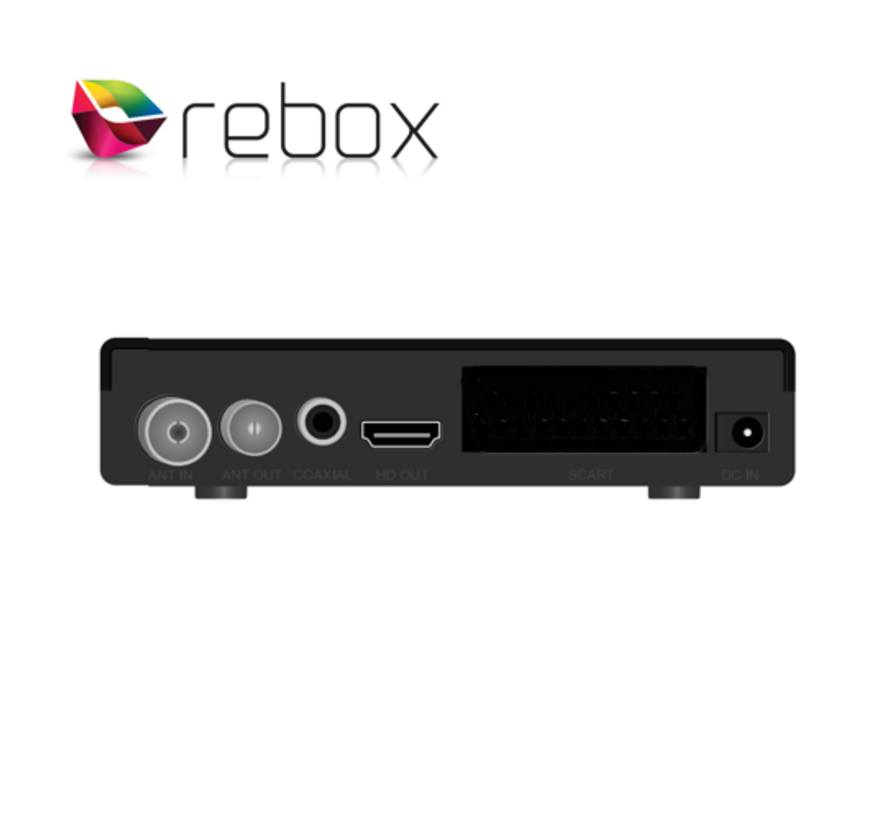 Rebox RE-2400 DVB-T2 H.265 HEVC met display