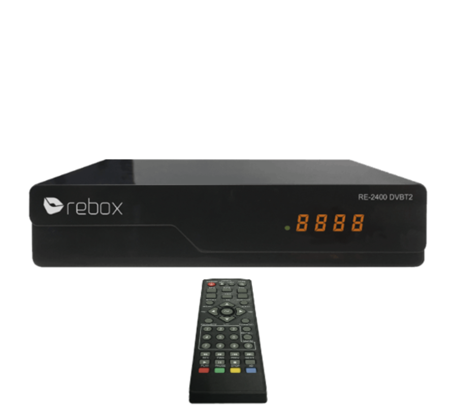 Rebox RE-2400 DVB-T2 H.265 HEVC met display