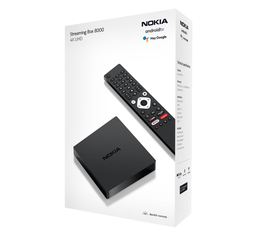 Nokia - streaming box 8000 - 4K Ultra HD - Android - TV Box